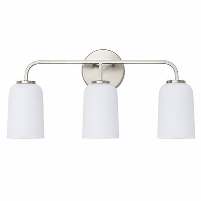 Bransen Modern Milk Glass 2/3-Light Vanity Wall Sconce