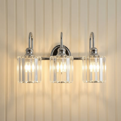 Naeris Modern Square Crystal Wall Sconce