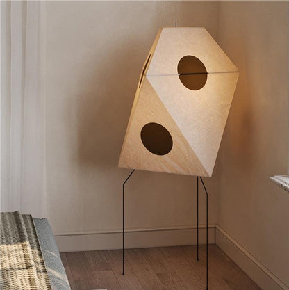 Kiran Minimalist Wabi-sabi Tripod Floor Lamp
