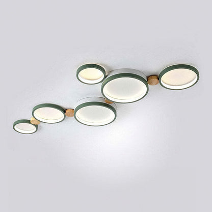 Phelith Modern Scandinavian Circle Ceiling Light