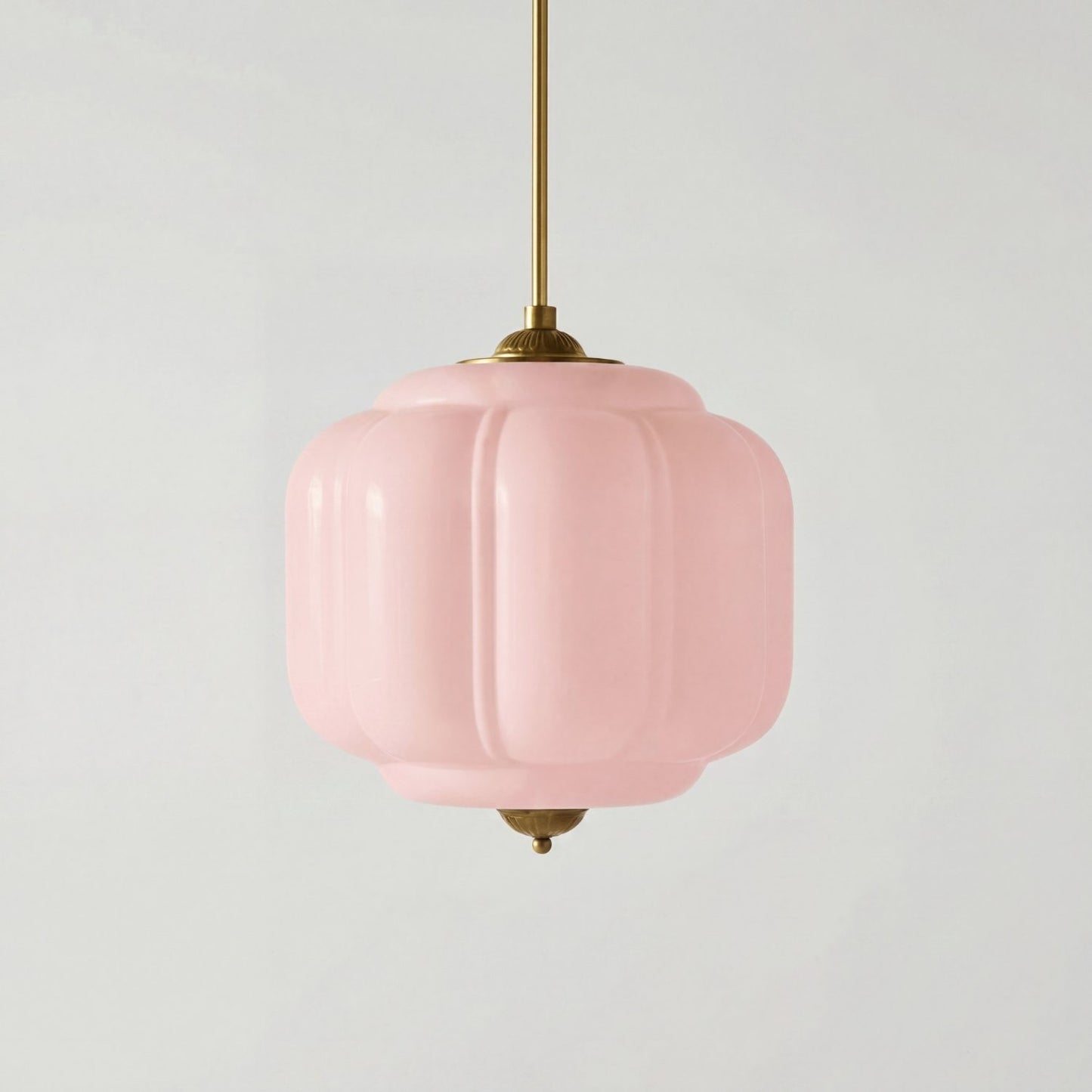 Cyrilith Vintage Milk Glass Oiled Brass Eloise Pendant light