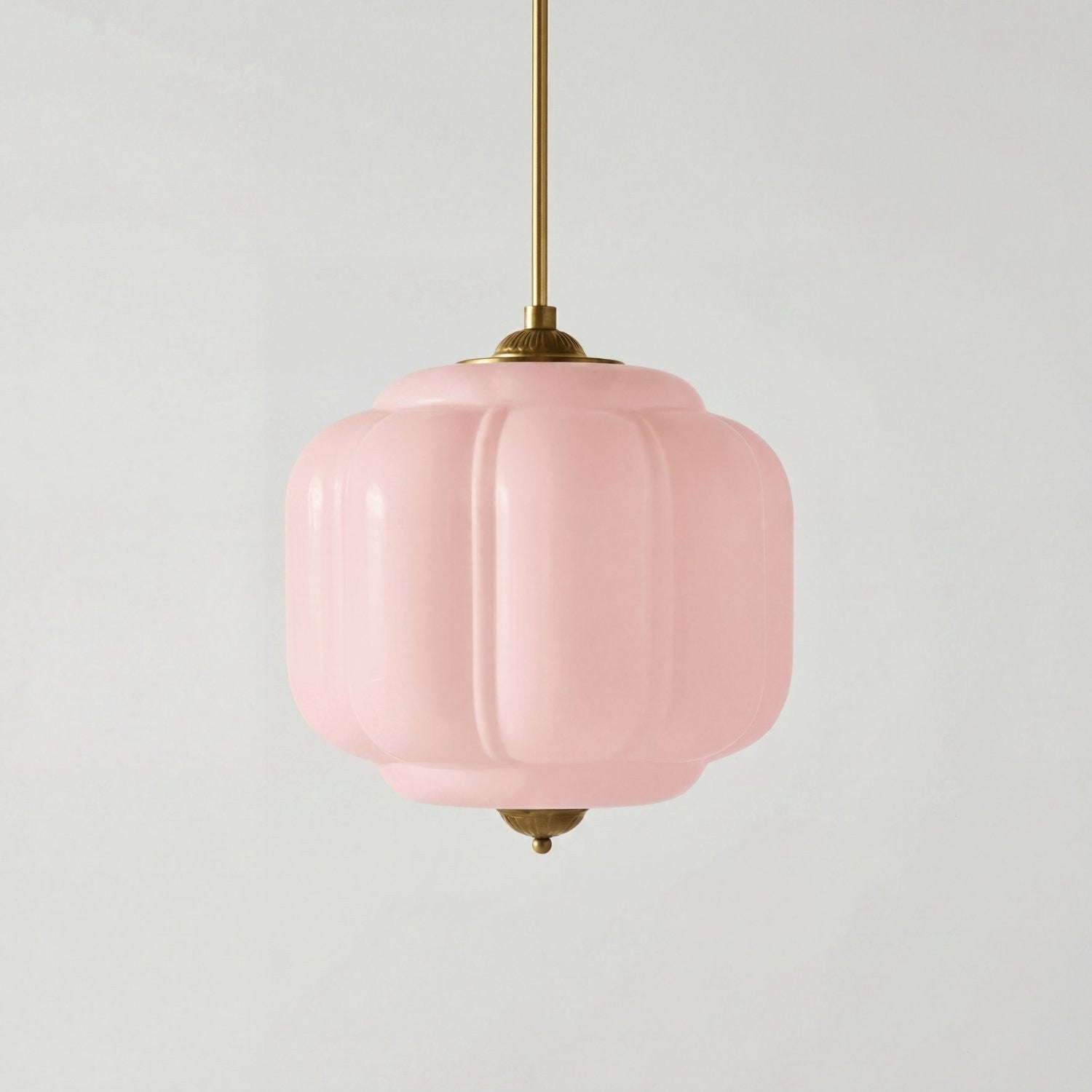 Cyrilith Vintage Milk Glass Oiled Brass Eloise Pendant light
