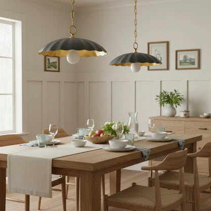Velmara Farmhouse Metal Flower Pendant Light