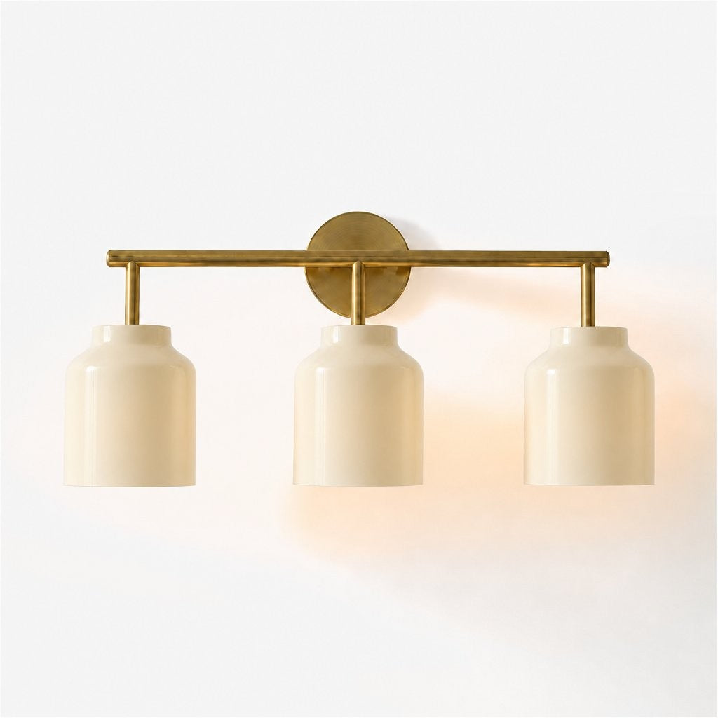 Drilon Modern 3-Light Milk Glass Bathroom Sconce