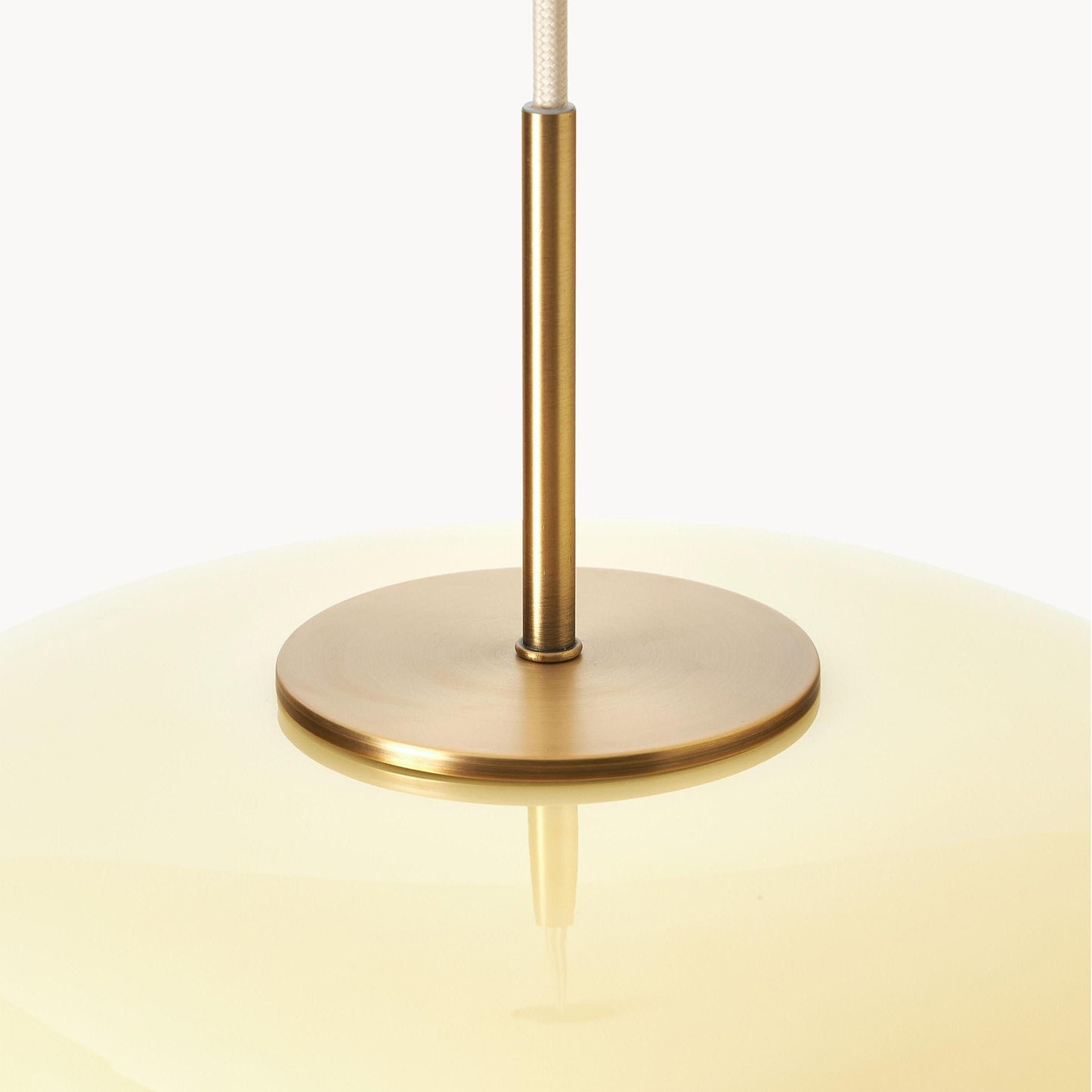 Josie Cream Bauhaus Opal Glass Pendant Light