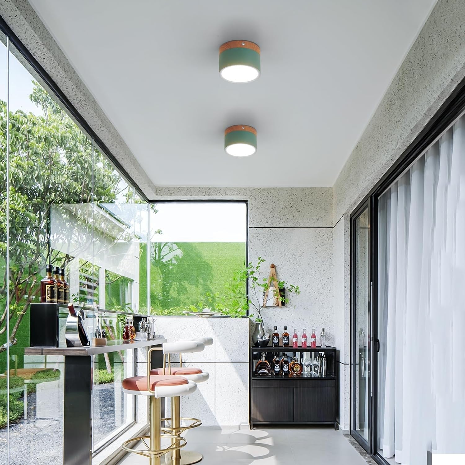 Cyrion Nordic Cylinder LED Flush Mount Ceiling Light