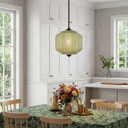 Myric Vintage Milk Glass Oiled Brass Eloise Pendant Light