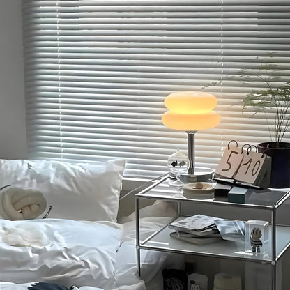 Josie Cream Glass Bauhaus Style Table Lamp