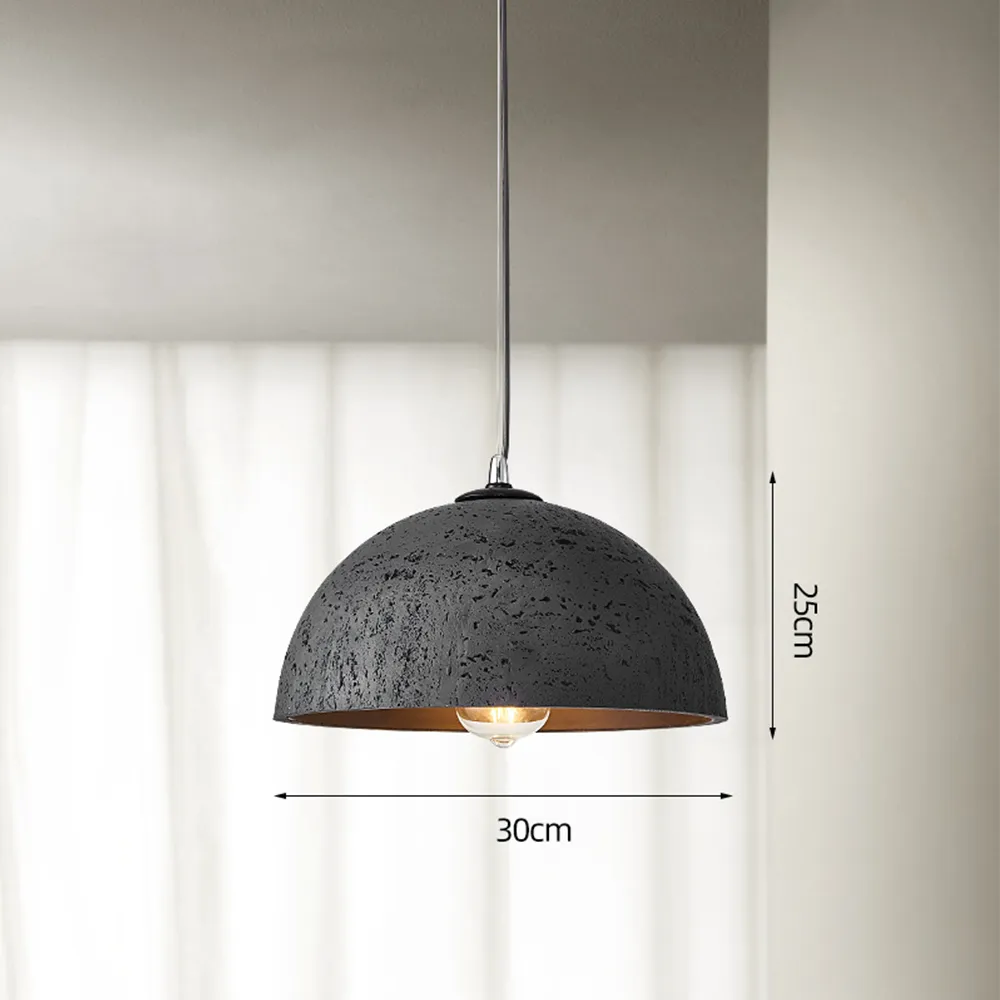 Luran Wabi Sabi Dome Stone Pendant Light