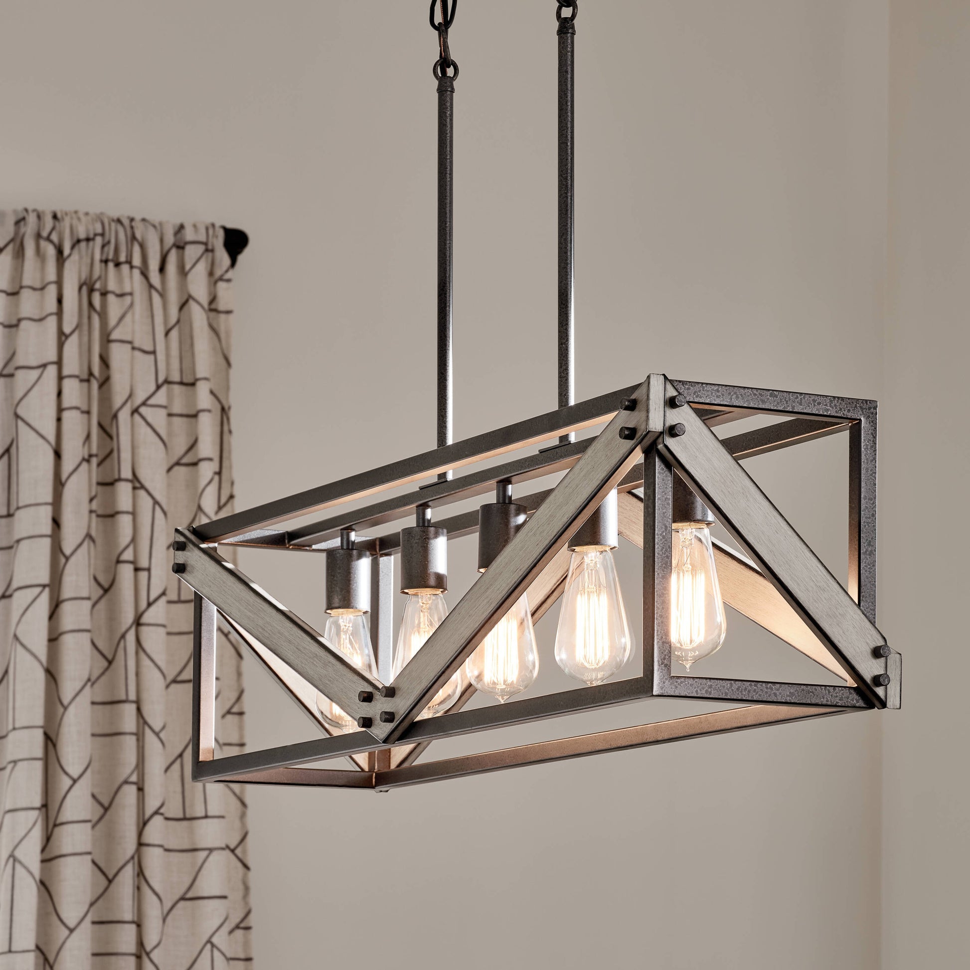 Karnor Vintage Cage Dry Rated Chandelier