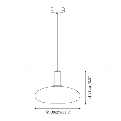 Cosima Modern Opal Glass Pendant Light