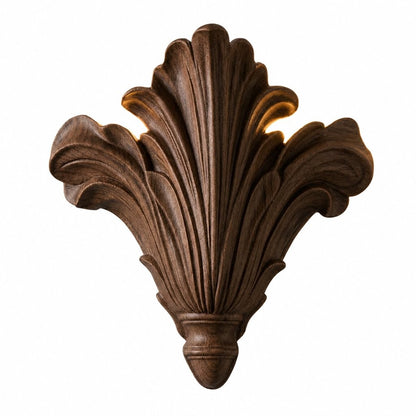 Brinley French Mid-century Resin Scallop Wall Sconce