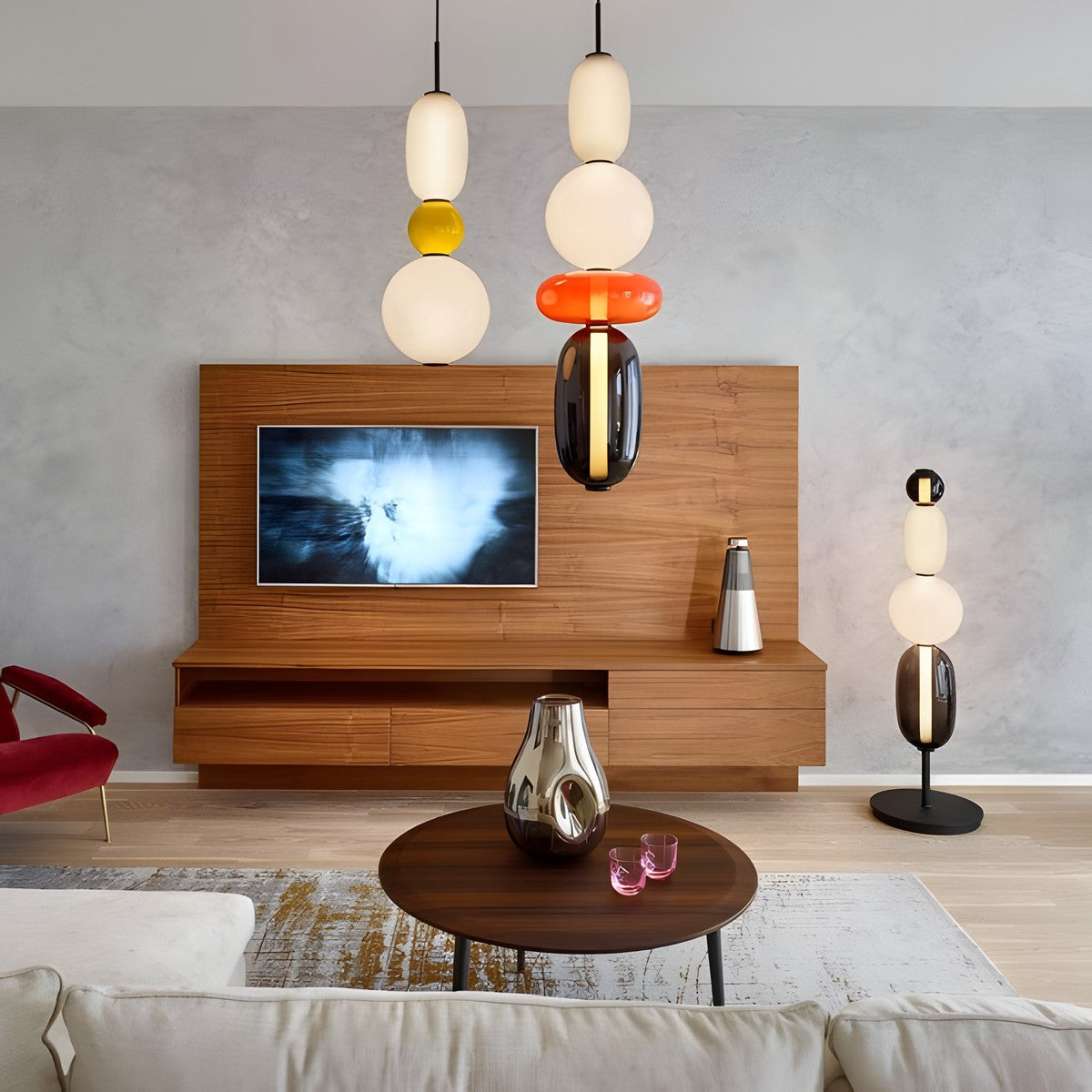 Caterina Modern Colorful Candied Glass Pendant Light