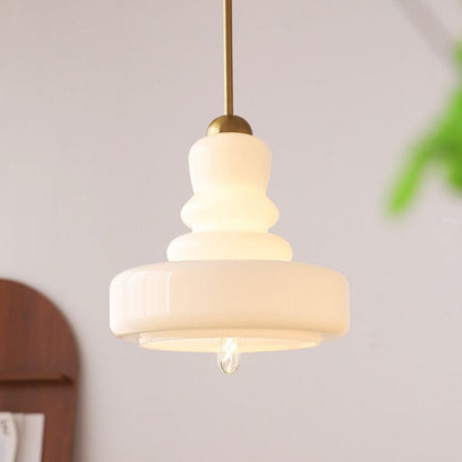 Carla Colorful Gourd Shaped Glass Shade Pendant Light