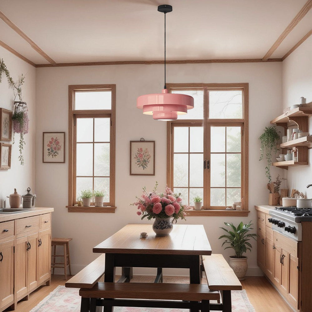Modern Scandinavian Multi‑Layer Colorful Pendant Light