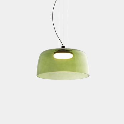 Zaire Bowl Shaped Layer Stained Glass Pendant Light