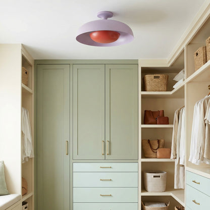 ‎Angelica Modern Yellow Metal Round Ceiling Light