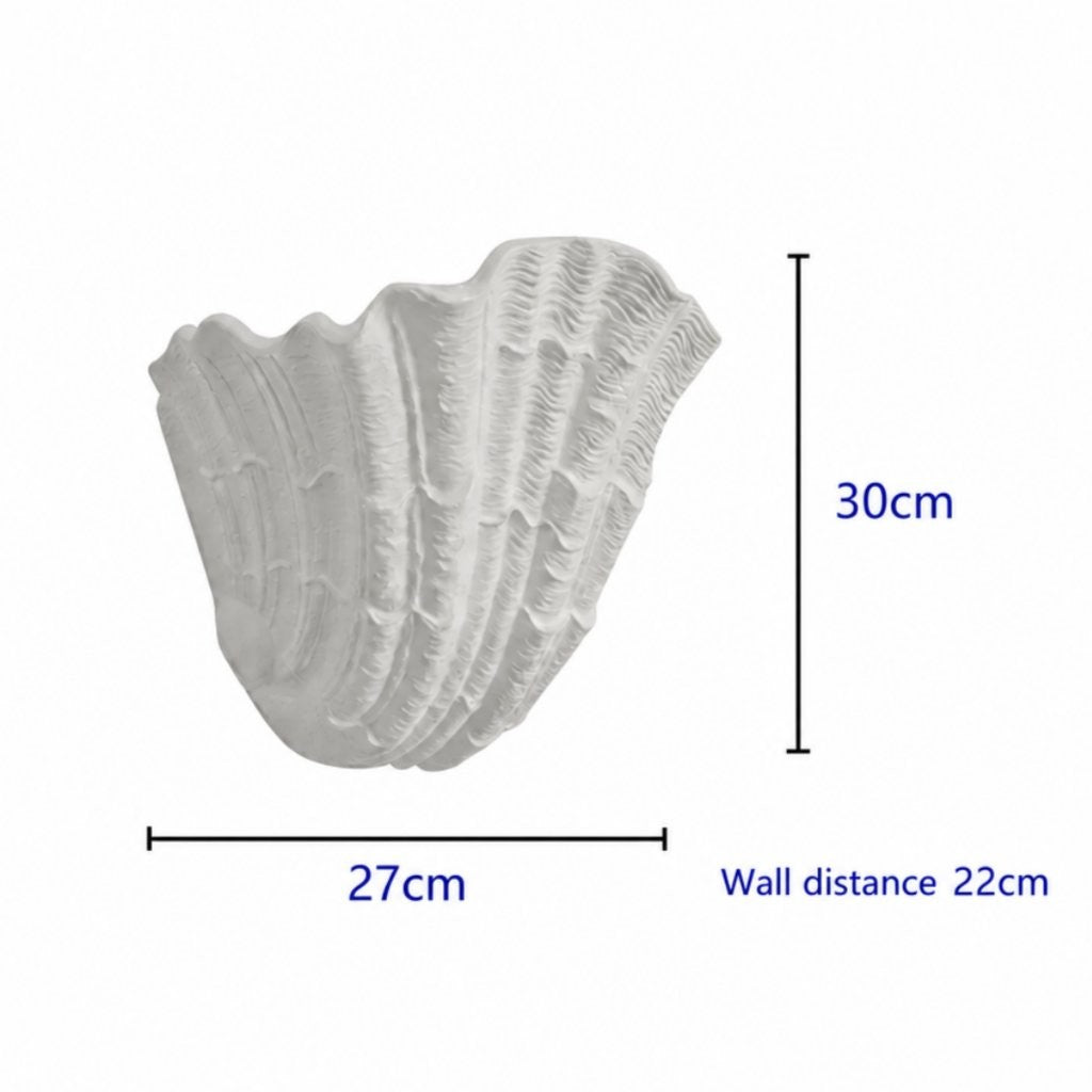 Layton French Coastal Shell Wall Sconce