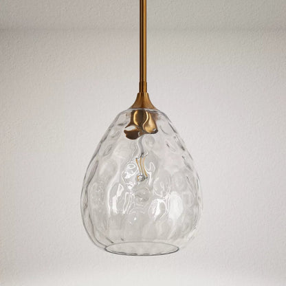 Goad Modern Teardrop Ripple Glass Pendant Light