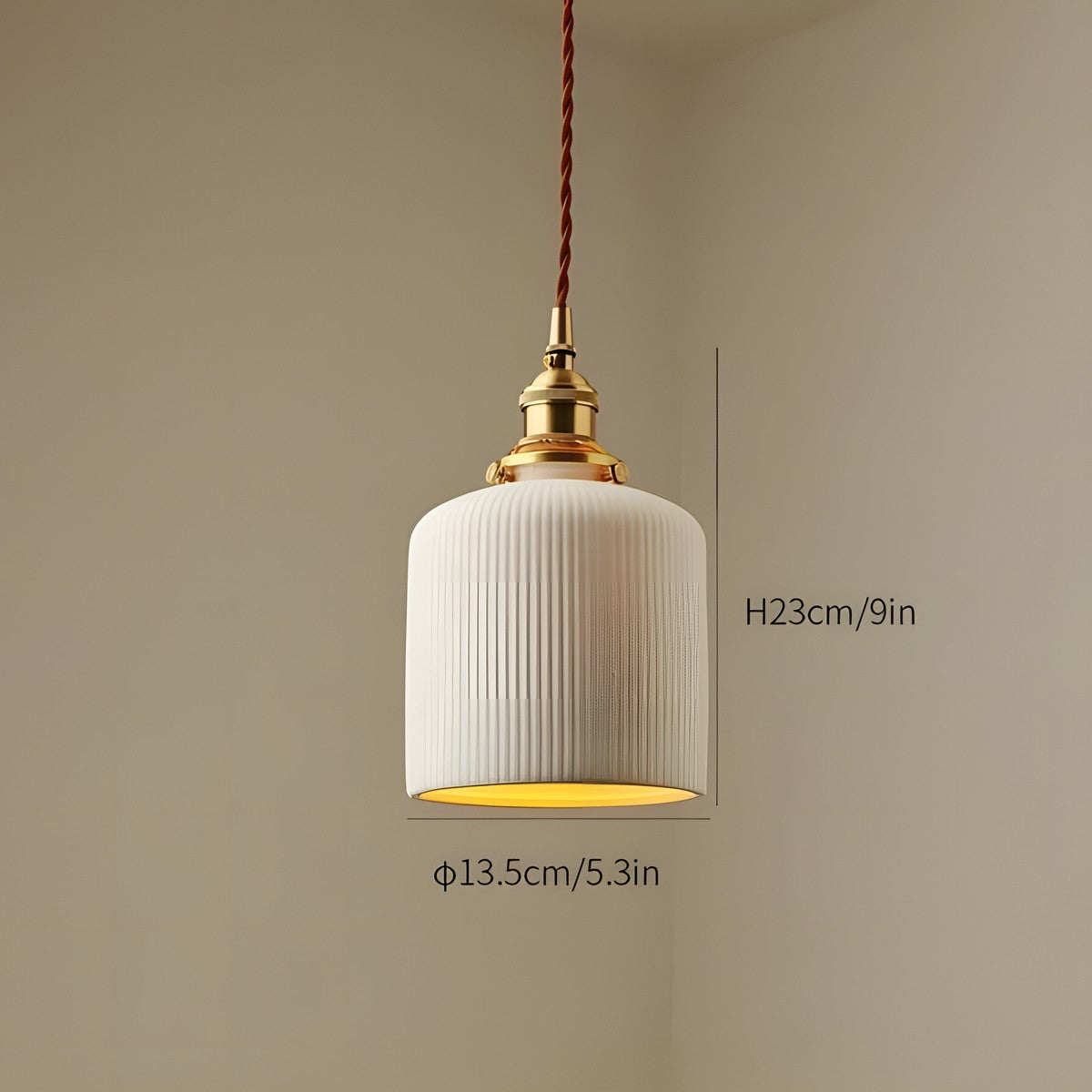 Elena Sjöborre Art Deco Stripe Pendant Light