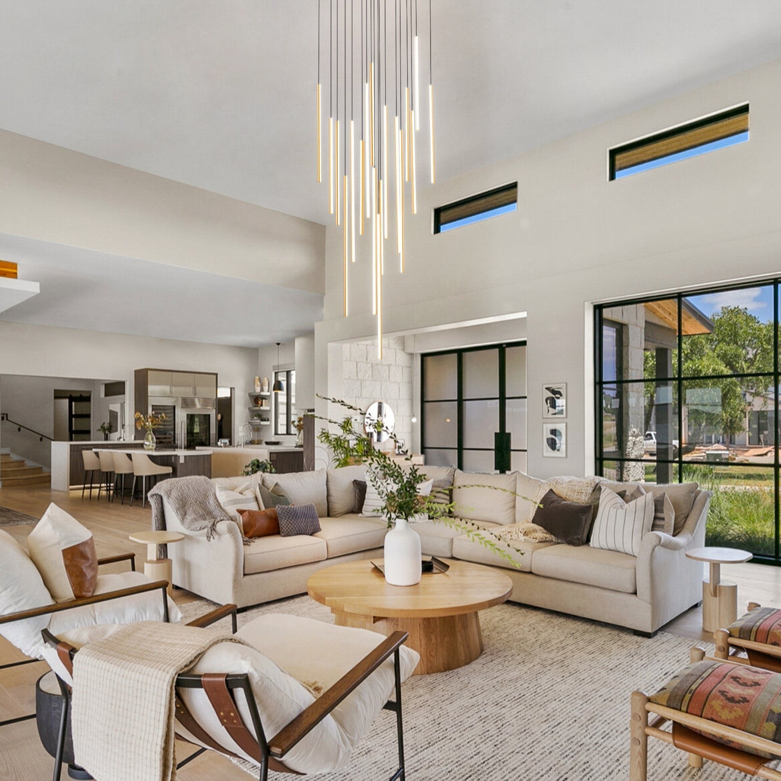Rory Modern Cluster Cylinder Led Pendant Light