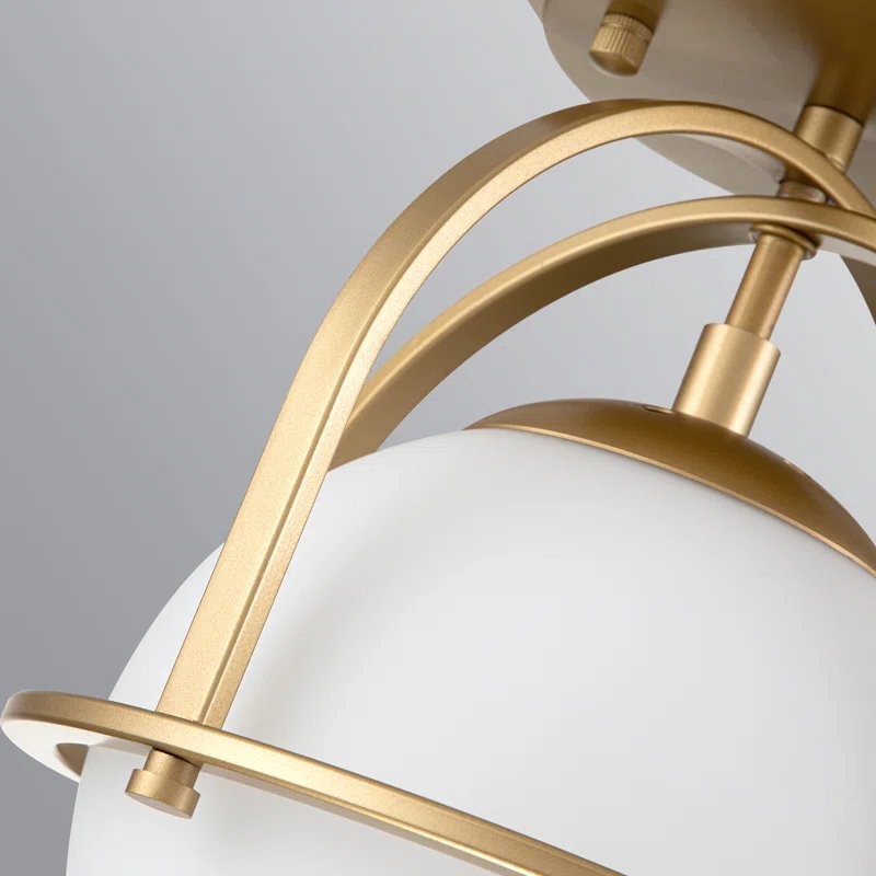 Aurea Vintage Globe Flush Mount Ceiling Light