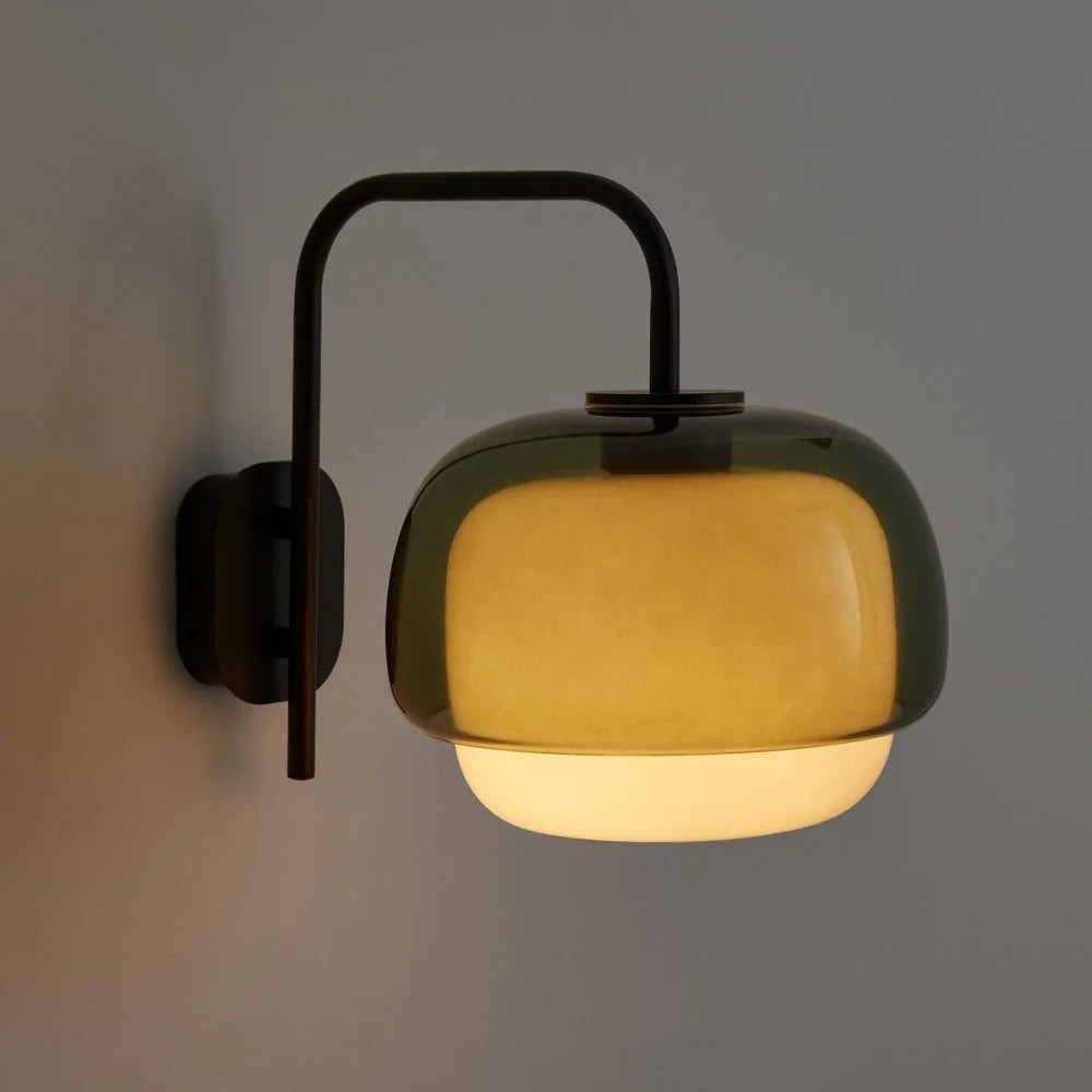 Jovynth Nordic Colorful Double-Layered Glass Wall Sconce