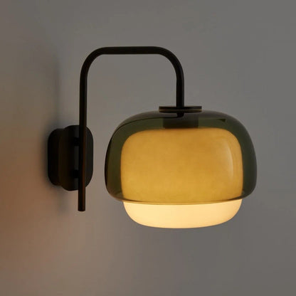 Jovynth Nordic Colorful Double-Layered Glass Wall Sconce