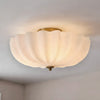 Dakota Modern Flower Shape Milk Glass Ceiling Light