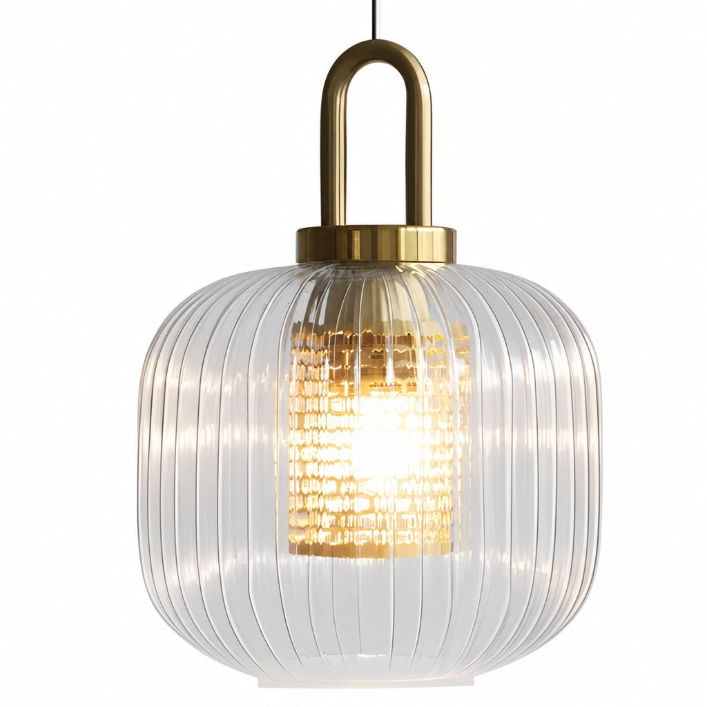 Cove Rustic Glass Metal Pendant Light