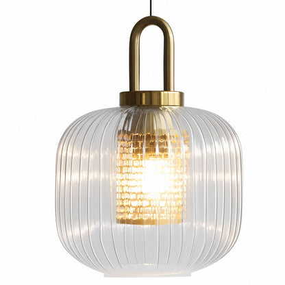 Cove Rustic Glass Metal Pendant Light