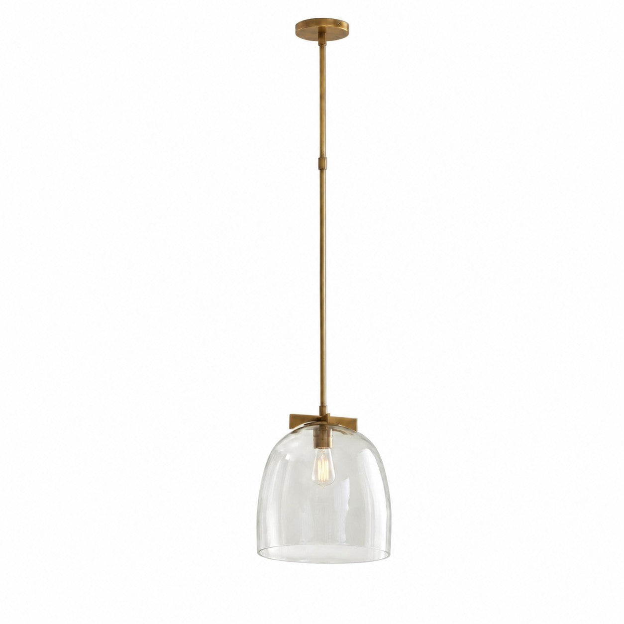 Titus Minimalist Transparent Glass Pendant Light