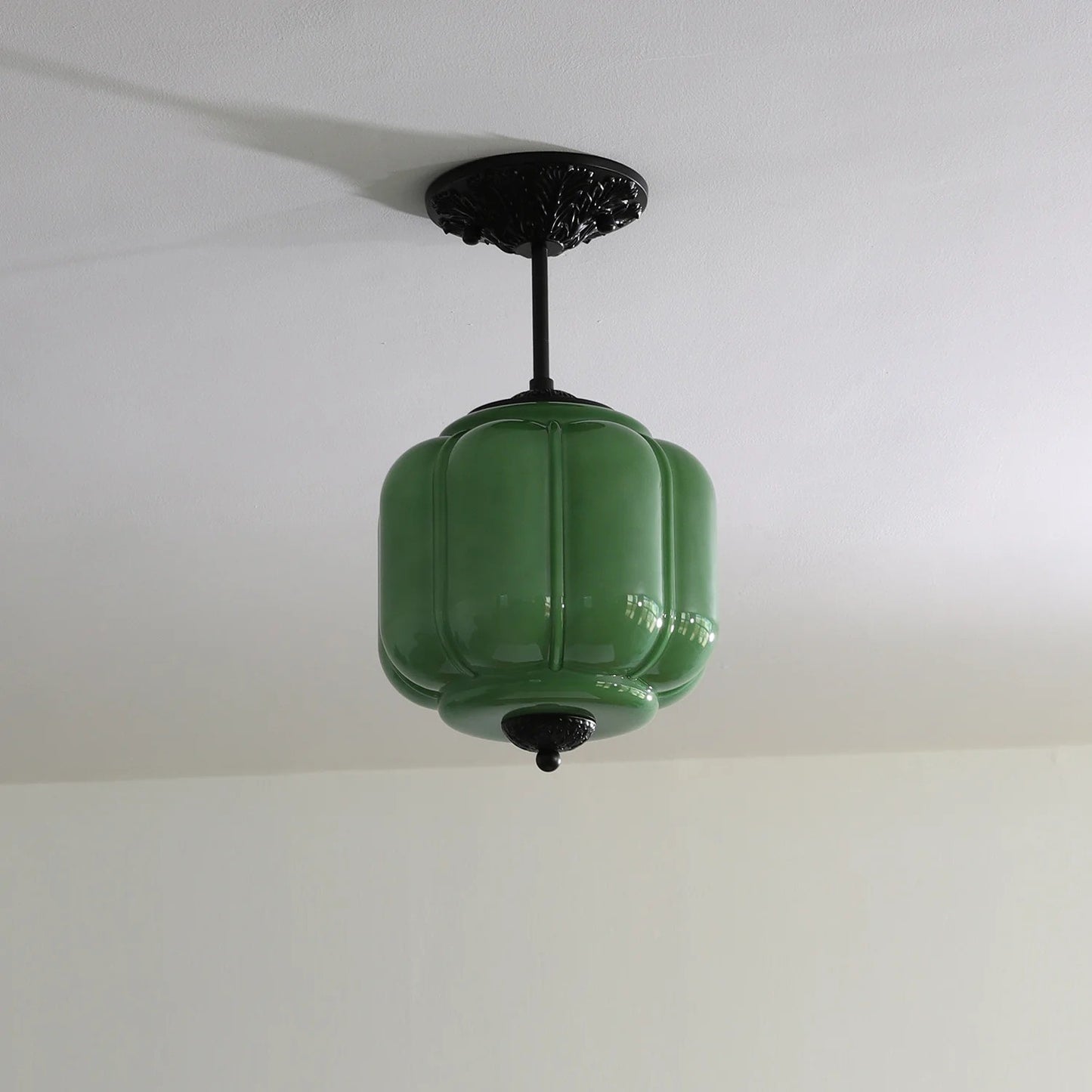 Conran Vintage Milk Glass Lantern Eloise Ceiling Light