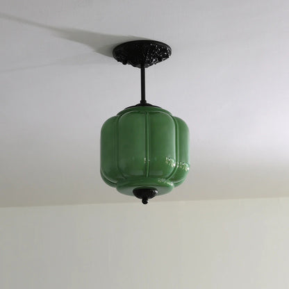Conran Vintage Milk Glass Lantern Eloise Ceiling Light
