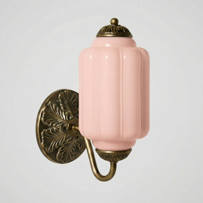 Cyrilith Vintage Milk Glass Oiled Brass Eloise Sconce