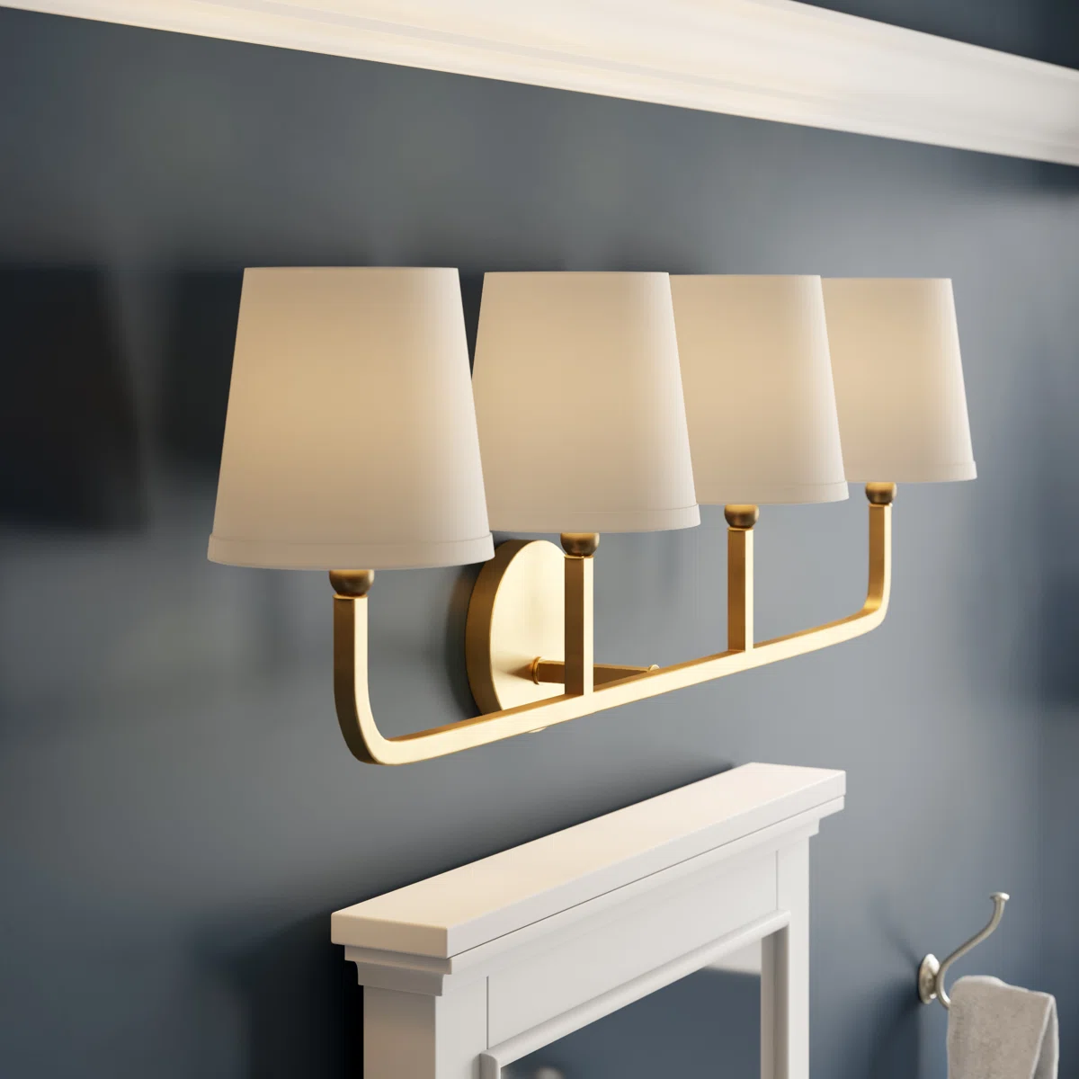 Liryn Minimalist 2/3/4 Heads Fabric Vanity Wall Light