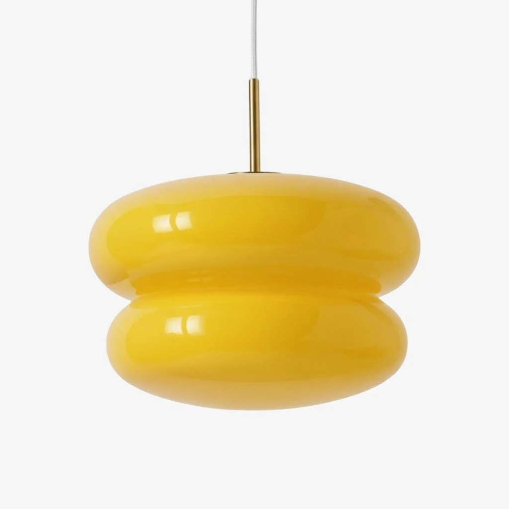 Josie Cream Bauhaus Opal Glass Pendant Light