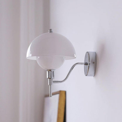 Xavra French Bauhaus Mushroom Glass Aisle Wall Lamp