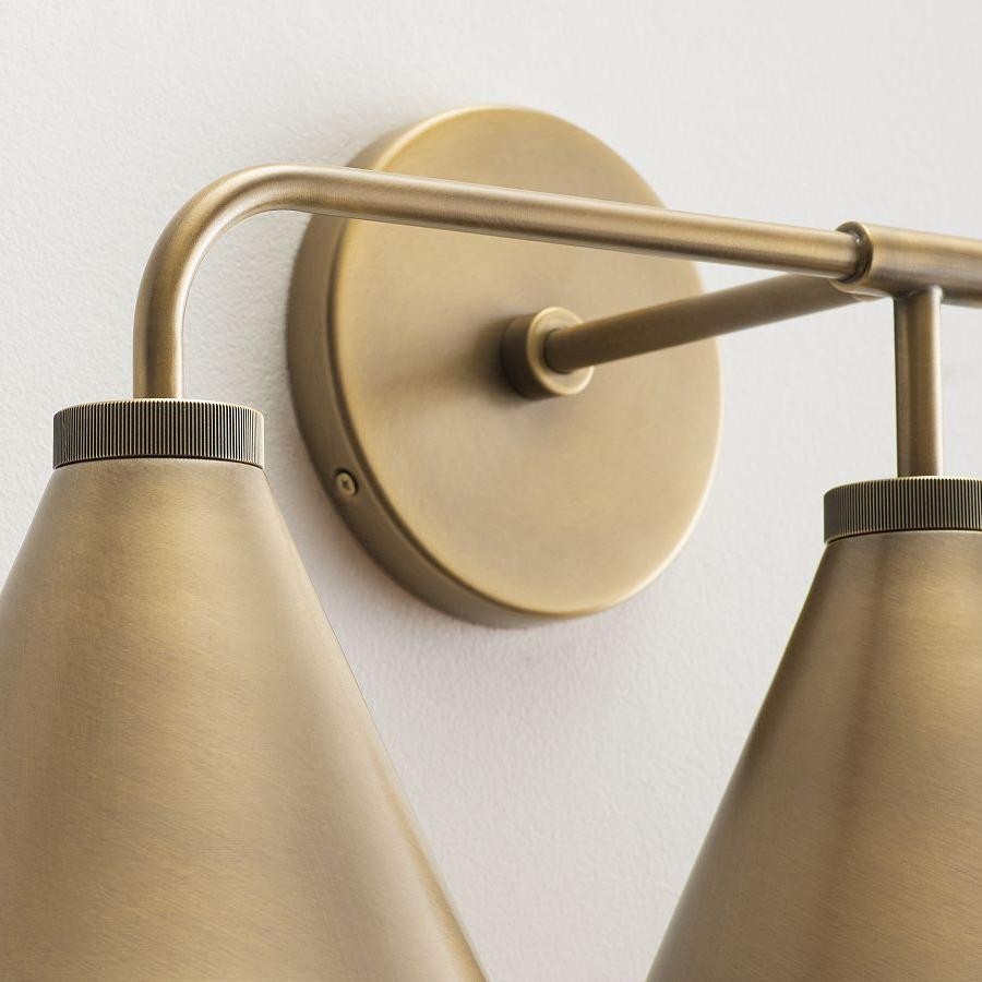 Kaelen Retro Cooper Cone Sconce Light