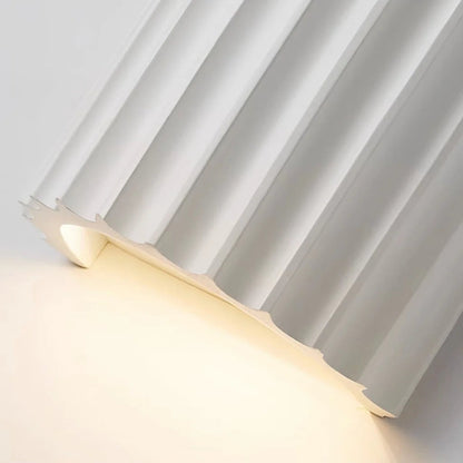 Pranavi Modern Bundle Ribbed Fluted Resin Wall Sconce