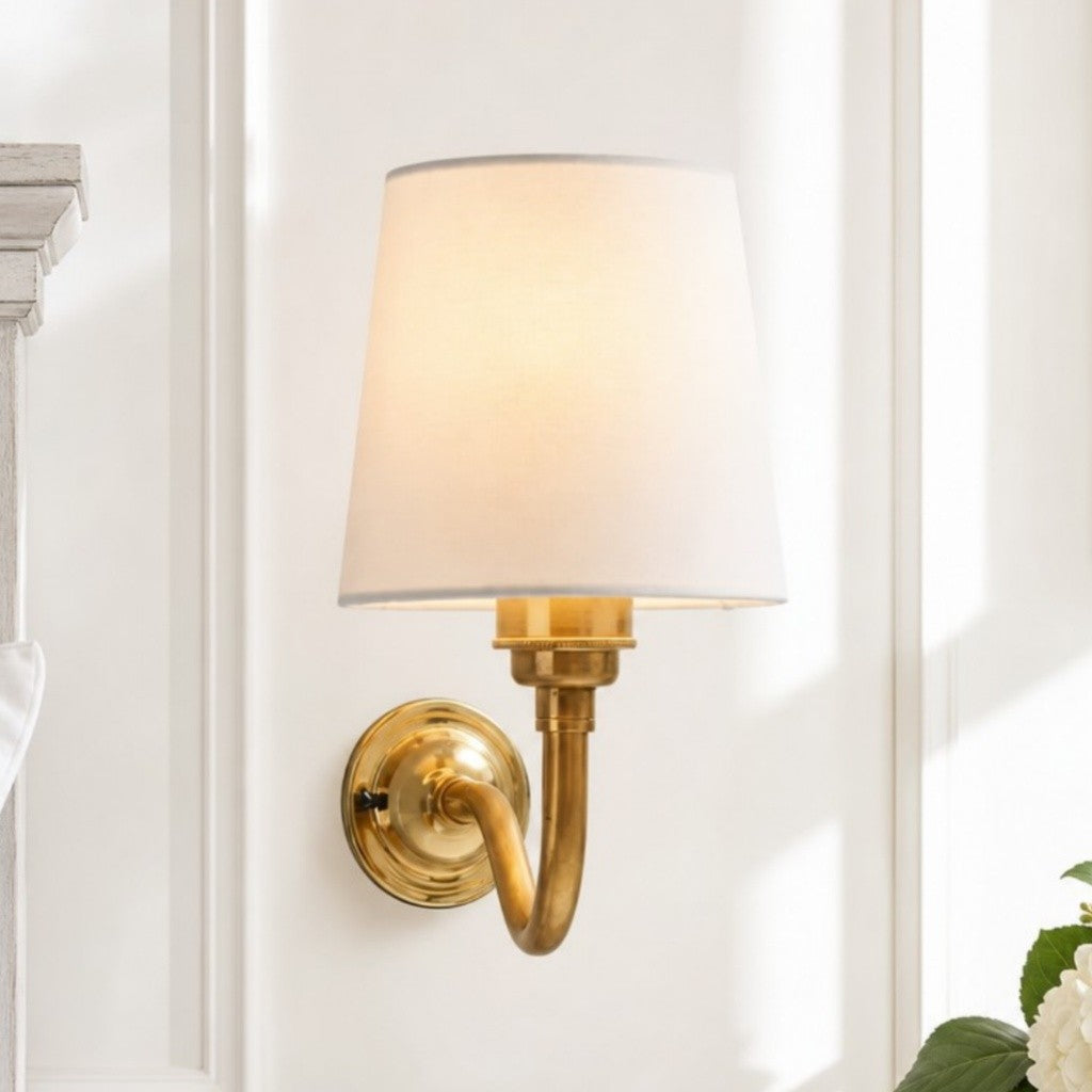 Nyxel Vintage Fabric Small Wall Sconce