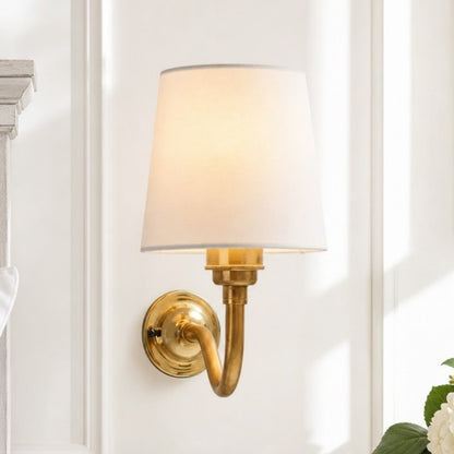Nyxel Vintage Fabric Small Wall Sconce