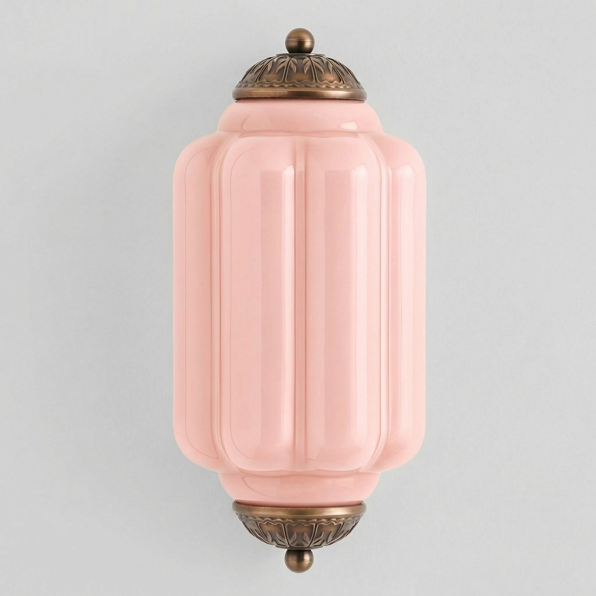 Michael Vintage Eloise Milk Glass Flush Wall Light