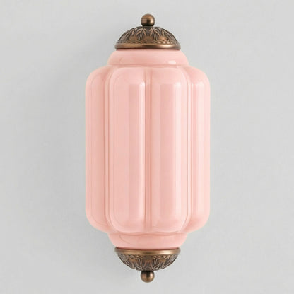 Michael Vintage Eloise Milk Glass Flush Wall Light