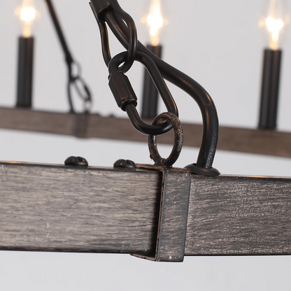Raeth Farmhouse 24 Lights Wagon Wheel Candle Style Chandelier