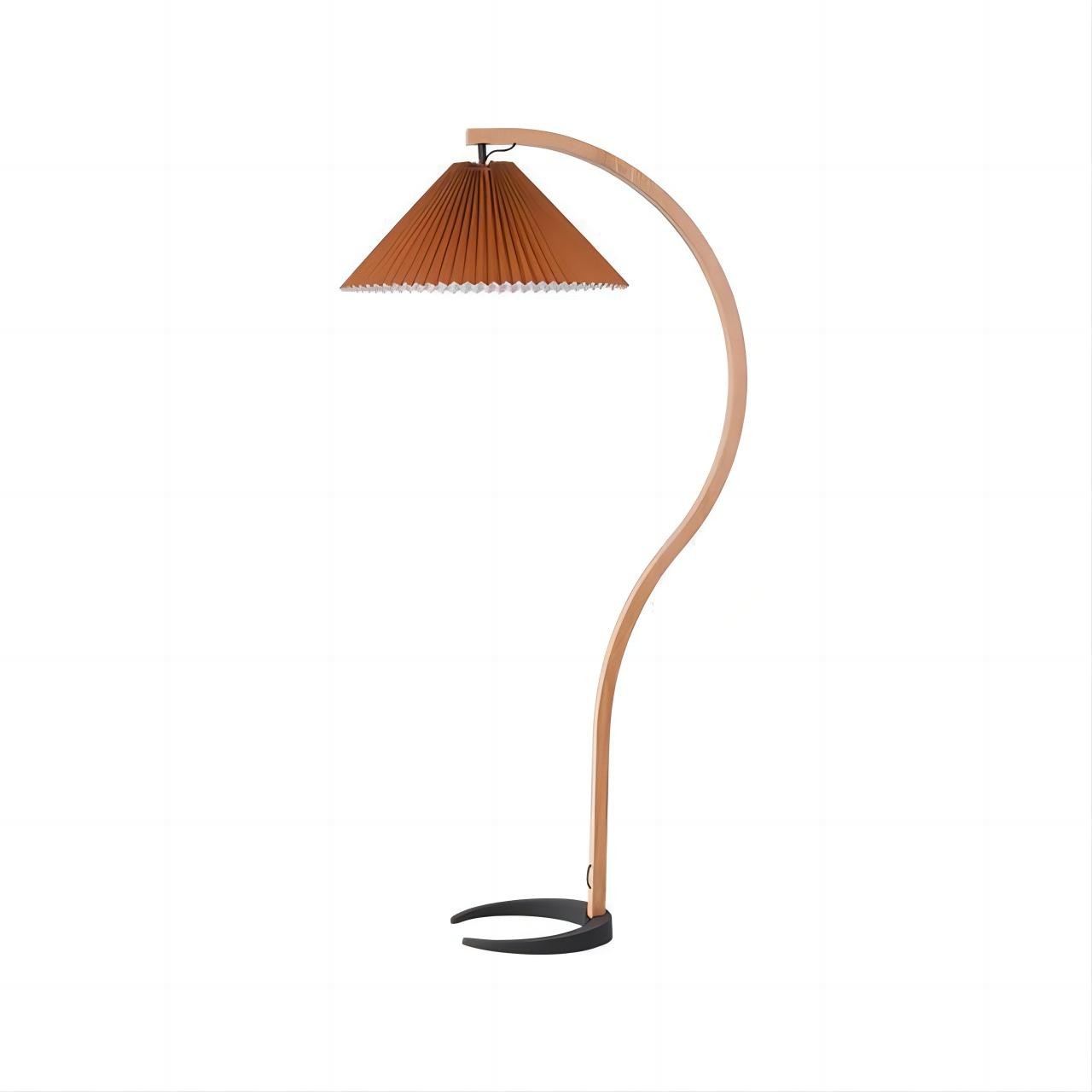 Anamika Vintage Mid Century Wooden Floor Lamp