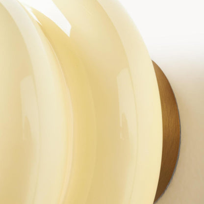 Josie Cream Bauhaus Opal Glass Wall Light