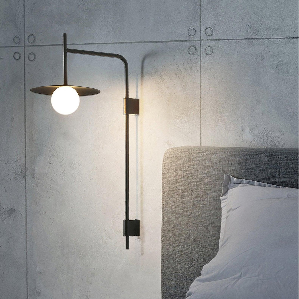Pyris Scandinavian Minimalist Metal Swing Arm Wall Lamp