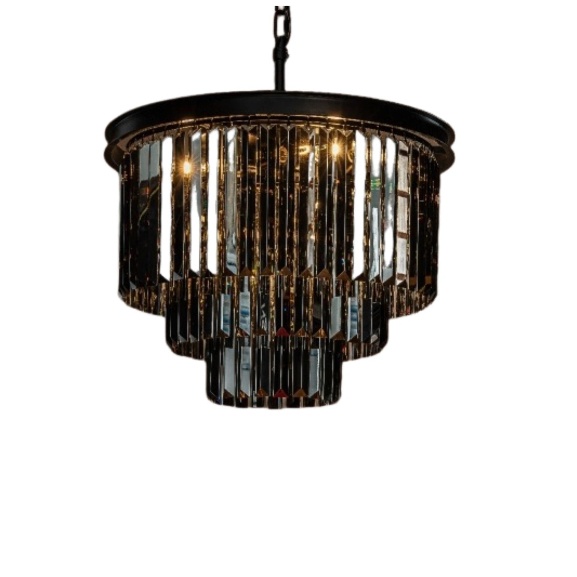Guinevere Vintage Luxury Tiered Round Crystal Chandelier