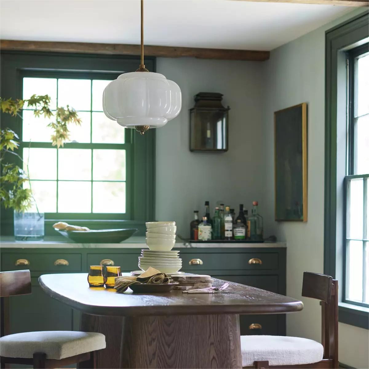 Ozita Retro Semi-Flush Mount Eloise Pendant Light